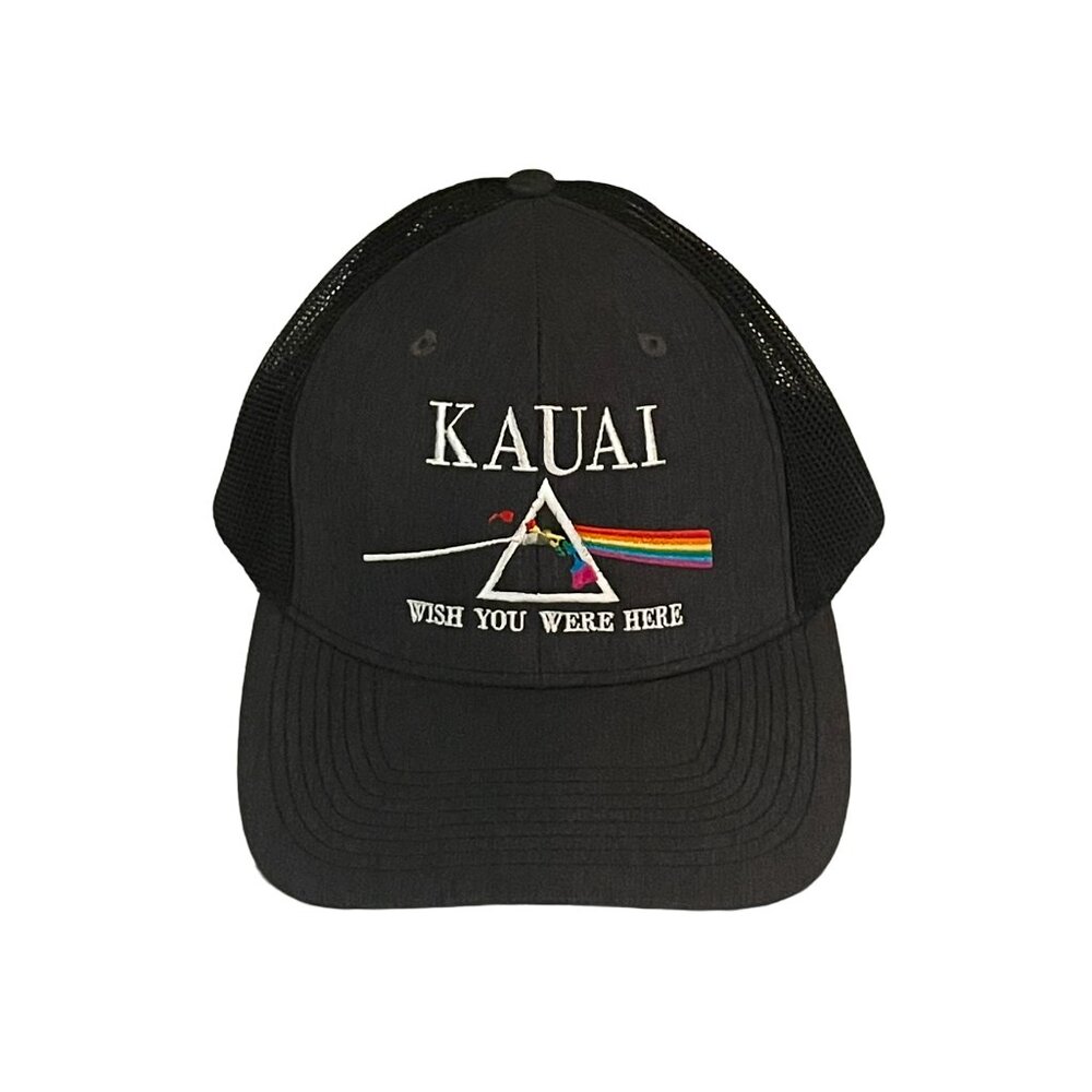 Kauai Trucker Hat — Mesh Snapback Adjustable Baseball Cap — Pink Floyd-Inspired